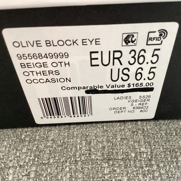 Kurt Geiger London Olive Block Heel Slide Sandal (Women), size 6.5US / 36.5EU - Picture 10 of 12